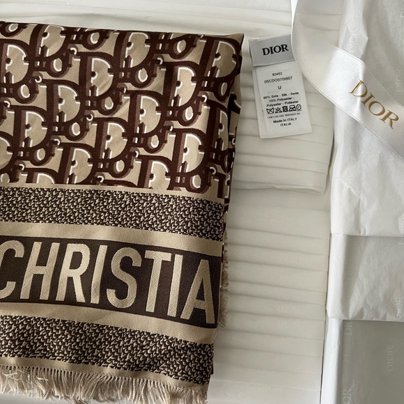 DIOR OBLIQUE SILK SCARF - Picture 2 of 5